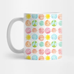 cute planets pattern Mug